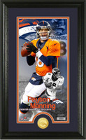  Peyton Manning Denver Broncos "Retirement" Bronze Coin Photo Mint Framed LE 