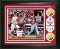 Los Angeles Angels Mike Trout "Back to Back MLB All-Star Game MVP" Gold Coin Photo Mint LE 5000