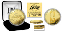 Los Angeles Lakers 16 Time NBA Finals Champions 24k Gold Coin w/Case LE 5000