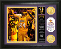  Kobe Bryant Los Angeles Lakers "Final Season" Bronze Coin Banner Photo Mint LE 2,016