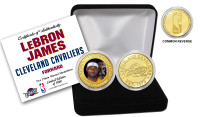   LeBron James Cleveland Cavaliers Bronze Color Coin Set LE 5000