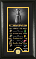   Pittsburgh Penguins 4 Time NHL Champions "Legacy" Bronze Coin Photo Mint LE 5000