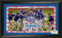  Chicago Cubs 2016 World Series Champions "Celebration" Signature Field Framed LE