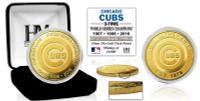  Chicago Cubs 3 Time World Series Champions Gold Coin LE