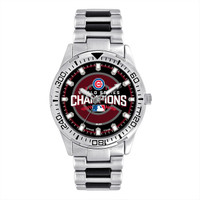   Chicago Cubs 2016 MLB World Series Silver Watch