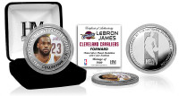    LeBron James Silver Color Coin w/Case LE