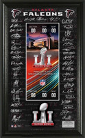      Atlanta Falcons  Super Bowl LI Signature Ticket Framed LE 5000