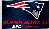        New England Patriots 2016 AFC Champions Super Bowl LI 3' x 5' Flag