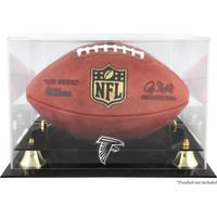          Atlanta Falcons Logo Acrylic Gold Riser Football Display Case