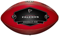 Atlanta Falcons NFL Personalized Wilson Leather Football