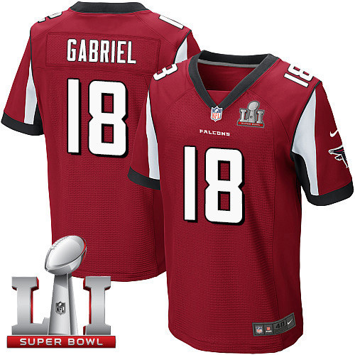 Atlanta Falcons Taylor Gabriel Nike Red Super Bowl LI Bound Game Jersey