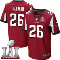 Atlanta Falcons Tevin Coleman Nike Red Super Bowl LI Bound Game Jersey
