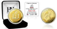      New England Patriots vs Atlanta Falcons Official NFL Gold Flip Coin w/Case