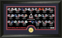                     New England Patriots 2016 Super Bowl LI Champions Bronze Pano Coin Photo Mint w/Season Scores Framed LE 10,000