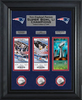                       New England Patriots Road to Super Bowl LI Deluxe 3pc Silver Coin and 3pc Ticket Collection LE 1,000