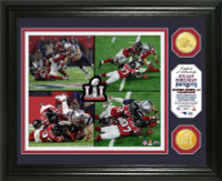                          New England Patriots Julian Edelman Super Bowl 51 "Catch" 2pc Bronze Coin Photo Mint LE 2,017