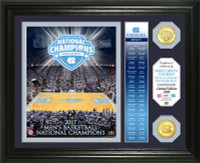   North Carolina Tar Heels 2017 NCAA National Champions 2pc Bronze Coin "Banner" Photo Mint LE 5,000