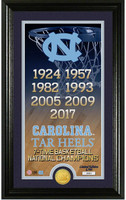   North Carolina Tar Heels 2017 NCAA Men's Basketball National Champions 7X Legacy Photo Mint LE  2,500