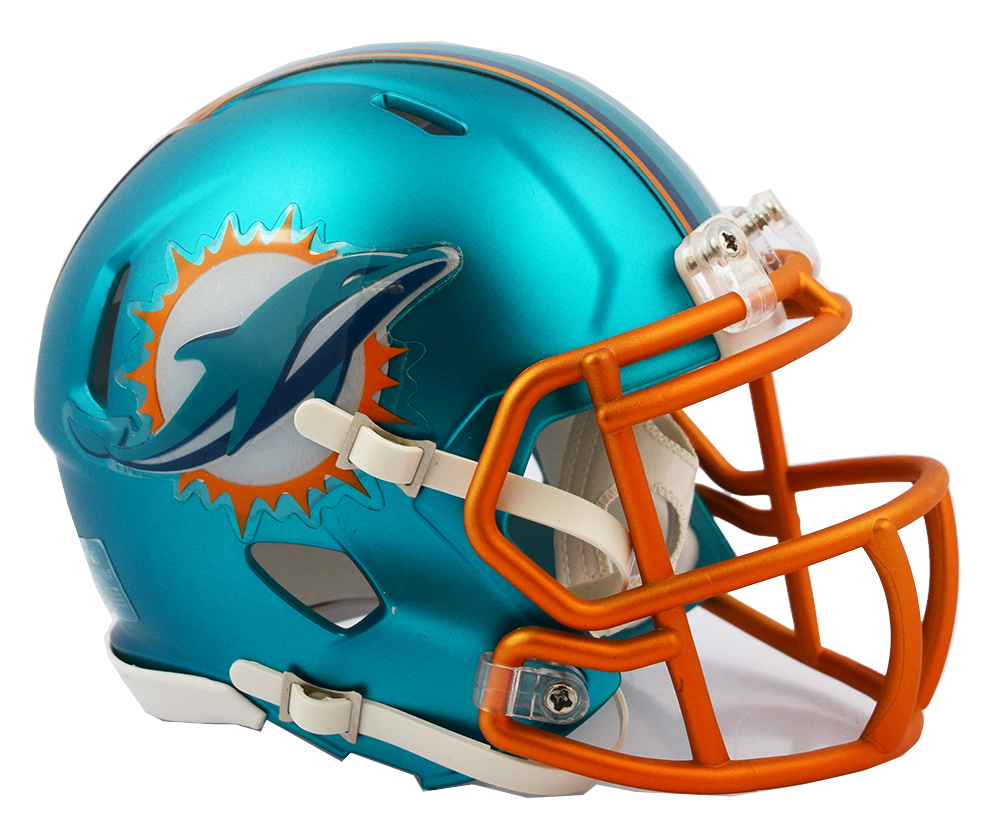 Miami Dolphins NFL Blaze Alternate Speed Riddell Mini Football Helmet