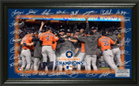                                      Houston Astros 2017 World Series Champions Celebration Signature Field Framed LE 5000