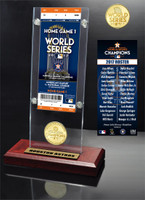                                                 Houston Astros 2017 World Series Champions Ticket & Bronze Coin Acrylic Desk Top Display LE 5000