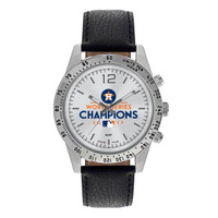                                                      Houston Astros 2017 World Series Champions Leather Watch – Black