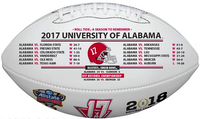                                       Alabama Crimson Tide 2017 CFP 17-Time National Championship "A Season to Remember" Wilson Leather Football LE 5,000