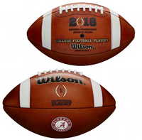                    Alabama Crimson Tide 2017 CFP National Championship Playoff Wilson Leather Football