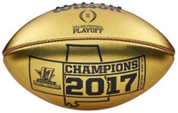                       Alabama Crimson Tide 2017 CFP National Championship Gold Wilson Leather Football