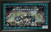                               Philadelphia Eagles Super Bowl LII Champions Signature Grid Framed LE 5,000