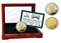                                   Philadelphia Eagles Super Bowl LII Champions 2-Tone Gold and Silver Coin w/Case LE 5,000