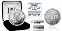                                                   Philadelphia Eagles Super Bowl LII Champions 1 Troy Once Pure Silver Coin LE 5,000
