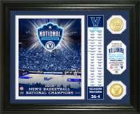 Villanova Wildcats 2018 NCAA National Champions 2pc 24k Gold Banner Photo Mint 13" x 16" LE 5,000