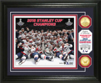 Washington Capitals 2018 NHL Stanley Cup Champions Celebration Gold Coin Photo Mint LE 5,000