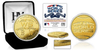 Los Angeles Dodgers vs Boston Redsox 2018 World Series Gold Coin LE 5,000