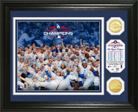 Los Angeles Dodgers 2018 NL Champions Celebration 2pc Gold Coin Photo Mint LE 5,000