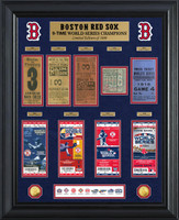 Boston Red Sox 9-Time World Series Champions 2pc Gold Coin & Ticket Collection LE 1,000