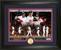 Boston Red Sox “Single Season Franchise Wins Record Breaker” Bronze Coin Photo Mint LE 5,000