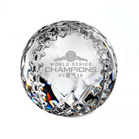                                             Boston Red Sox 2018 World Series Champions Solid Crystal Baseball LE 5,000