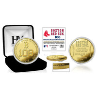 Boston Red Sox 2018 Single Season Franchise 108 Wins Record Breaker Gold Mint Coin LE 5,000
