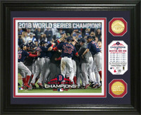 Boston Red Sox 2018 World Series Champions Celebration 2pc Gold Coin Photo Mint LE 5,000