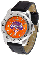 Clemson Tigers 2018 National Champions Leather Sport Watch (Orange or White)