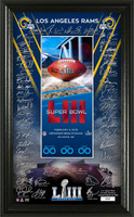 Los Angeles Rams Super Bowl LIII Signature Ticket LE 10,000