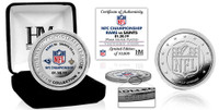 Los Angeles Rams 2018 NFC Champions Game Victory Silver Mint Coin w/Scores LE 10,000