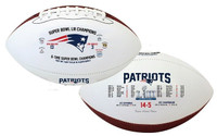 New England Patriots 6X Super Bowl Champions Leather Football LE 5,000