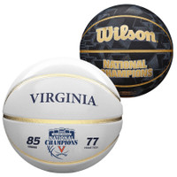 Virginia Cavaliers 2019 NCAA Men's Basketball National Champions Wilson Official Size White Panel Basketball