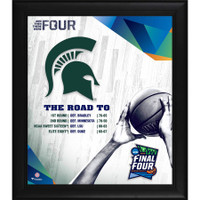 Michigan State Spartans Authentic Framed 15" x 17" 2019 NCAA Men's Basketball Tournament March Madness Final Four Bound Collage