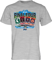 Blue 84 Men's Grey 2019 Men's Basketball NCAA Final Four Ticket T-Shirt