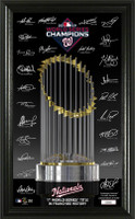 Washington Nationals 2019 MLB Champions 12'' x 20'' Signature Trophy LE 5,000