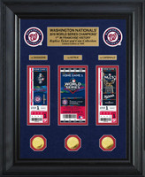 Washington Nationals 2019 World Series Champions Deluxe Gold Coin & Ticket Collection LE 1,000